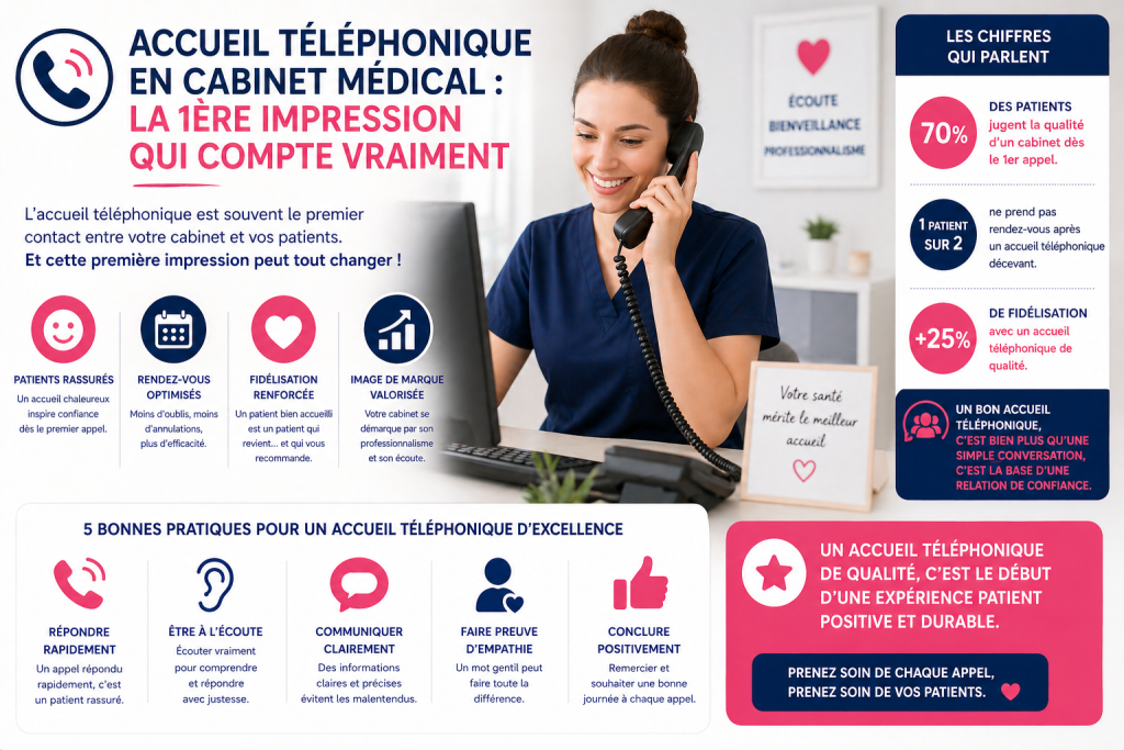 qualité de l accueil téléphonique en cabinet médical pour rassurer et fidéliser les patients