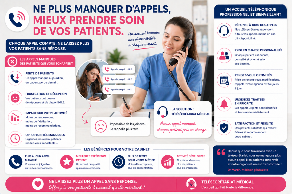 ne plus manquer d appels dans un cabinet médical et améliorer la prise en charge des patients