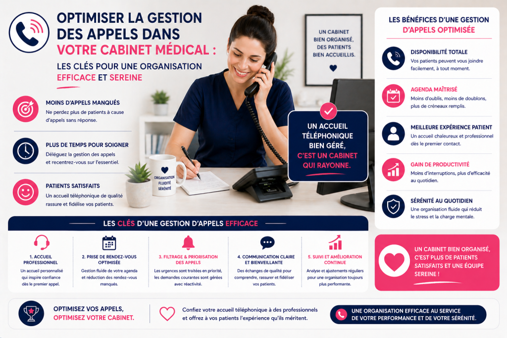 optimiser la gestion des appels dans un cabinet médical pour une organisation efficace et sereine