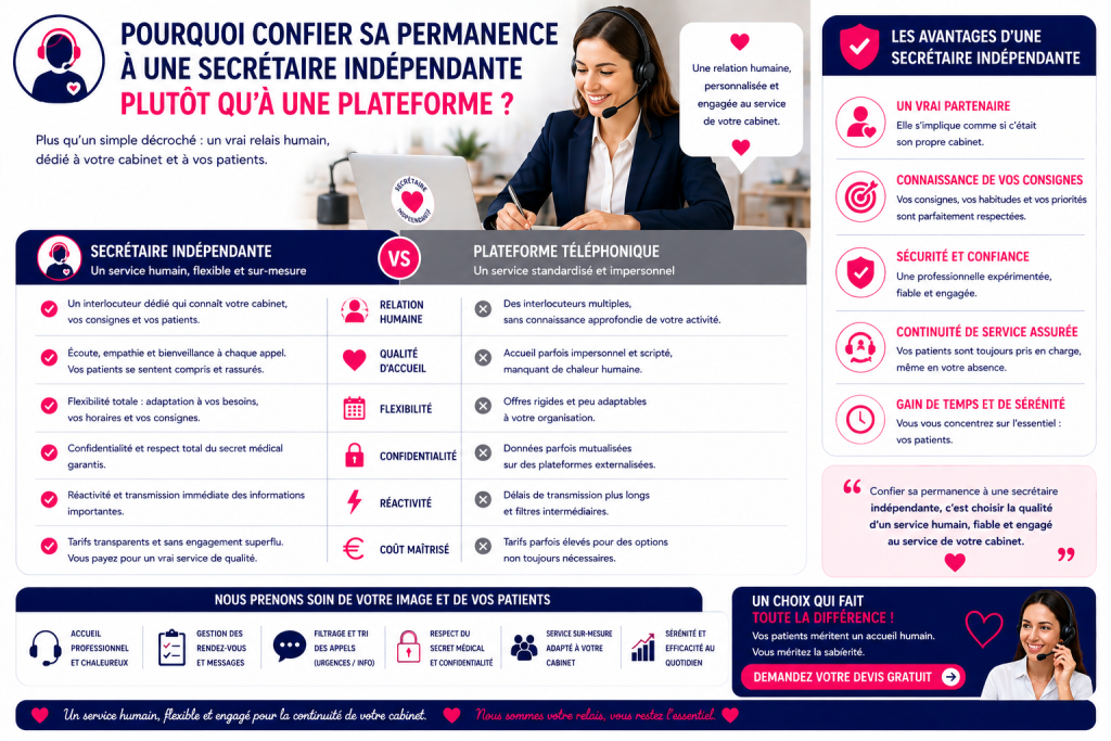 pourquoi confier sa permanence téléphonique à une secrétaire indépendante plutôt qu à une plateforme