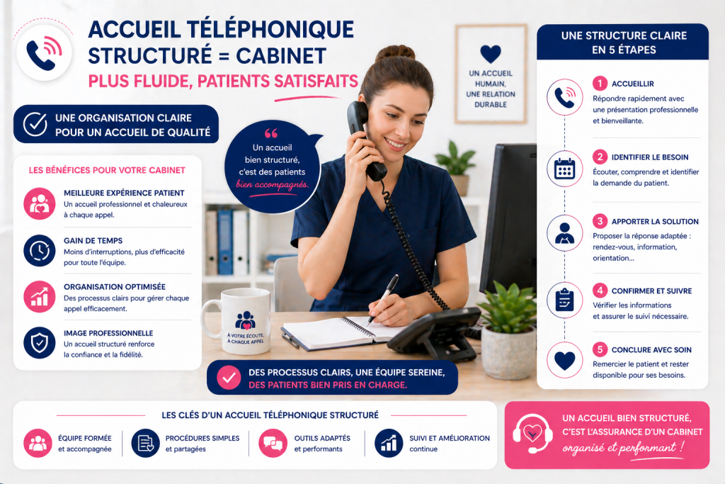 structurer l accueil téléphonique d un cabinet médical pour une organisation fluide et professionnelle