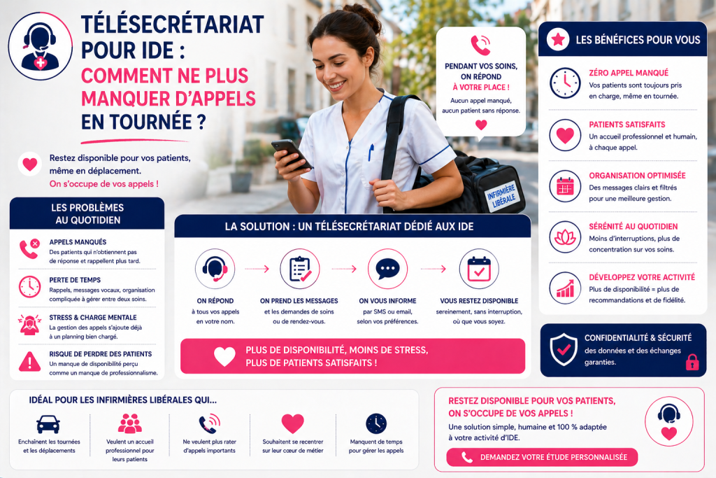 télésecrétariat pour infirmière libérale afin de ne plus manquer d appels en tournée