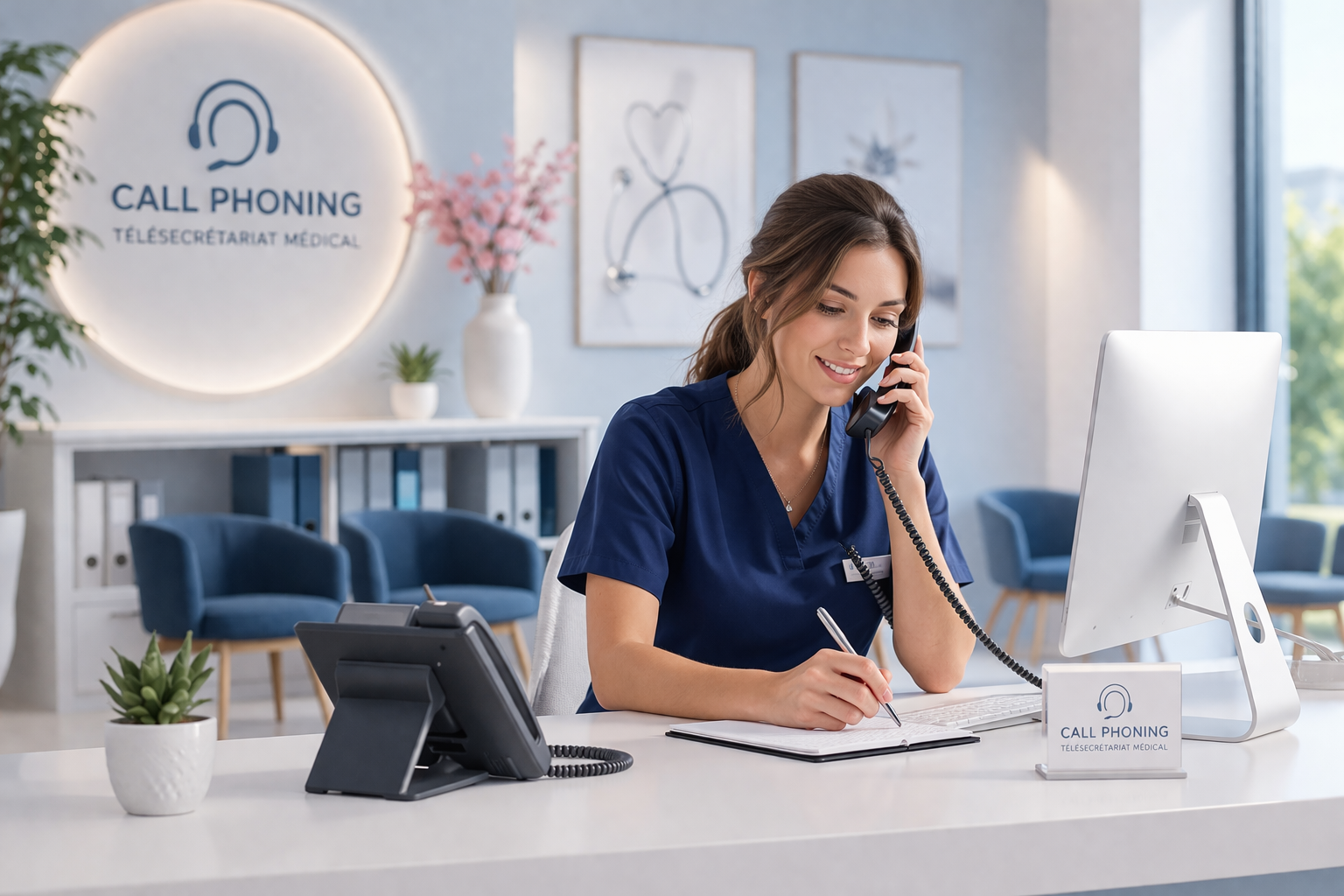 tele secretaire medical accueil telephonique cabinet Call Phoning Var PACA France