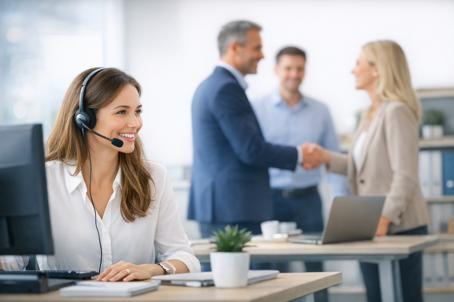 Accueil téléphonique professionnel pour PME avec relation client humaine et service organisé