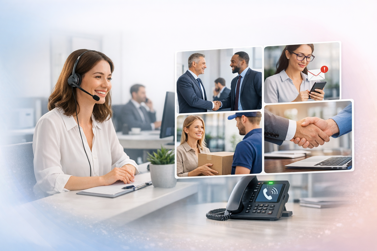 permanence téléphonique PME avec accueil professionnel et relation client de qualité