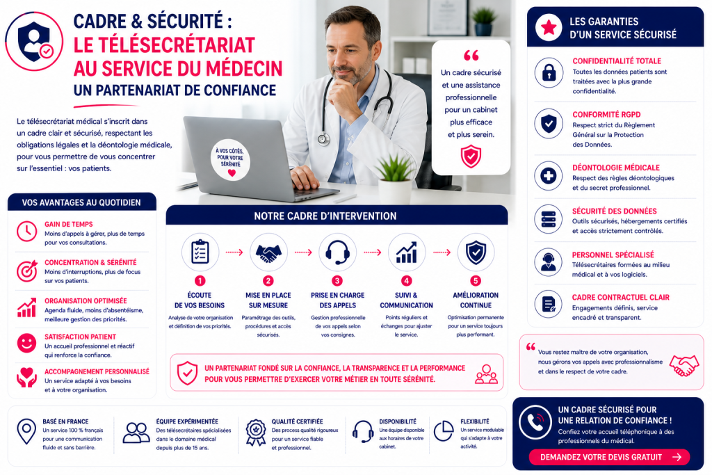 cadre télésecrétaire medical organisation cabinet médecin gestion appels Var PACA France
