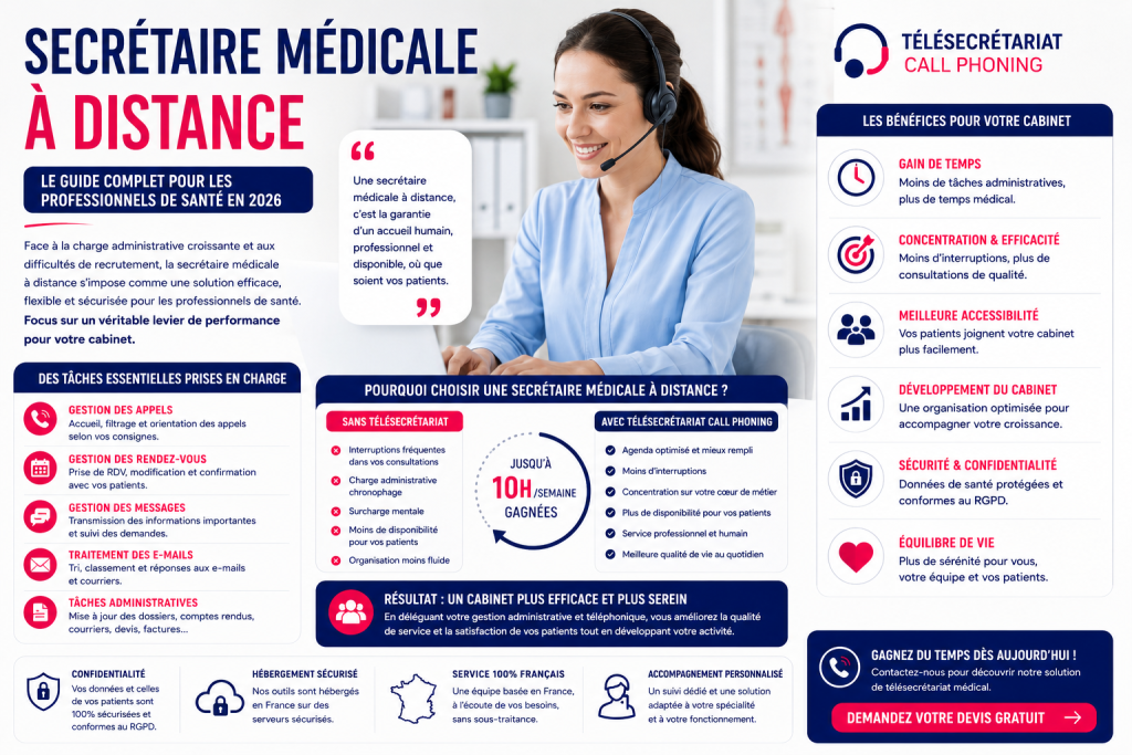 secrétaire médicale a distance télésecrétaire médicale cabinet medical Var PACA France